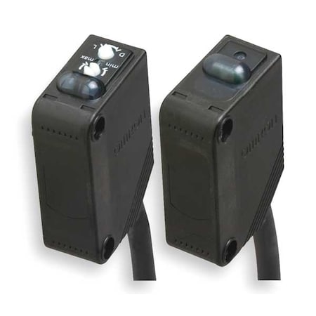 Omron E3Z-T61K 2M - Through-Beam Photoelectric Sensor Set, Bare Wire, Right Angle, Rectangular, Selectable Light On/Dark On, NPN