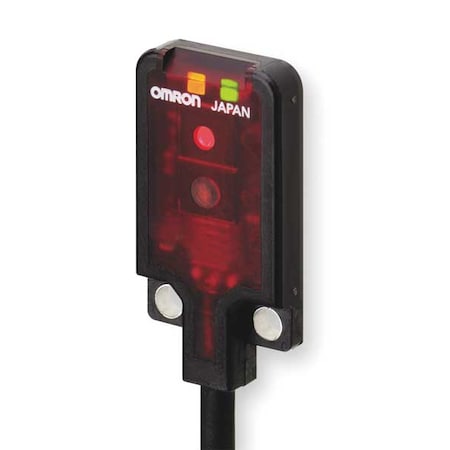 Omron E3T-SL13 - Diffuse Photoelectric Sensor, Bare Wire, Right Angle, Rectangular, Light On, PNP