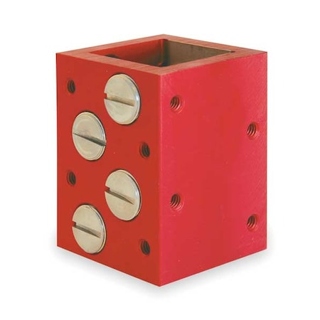 Simplicity SB24-2E - Square Bearing,2 Sided,3.125" L,Aluminun