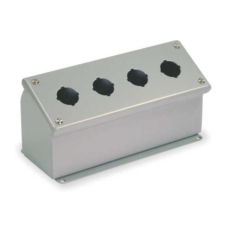 Wiegmann WPBA4 - Push Button Enclosure,30mm,4 Holes,Steel