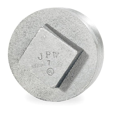 2WJ76 - 4" MNPT Galvanized Square Head Plug