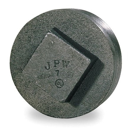 2WU87 - Square Head Plug Square Head Plug, 3" Pipe, MNPT, Malleable Iron, 150