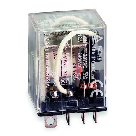 Omron LY1-AC24 - Plug-In, General Purpose Relay, Square, 15 A, 8 Pins, Quick Connect