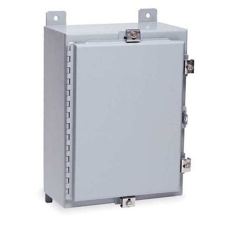 Wiegmann N4161208 - Padlockable Hasp with Clamps Electrical Enclosures, 16 in H, 8 in D, 12 in W, 12, 13, 4, Steel