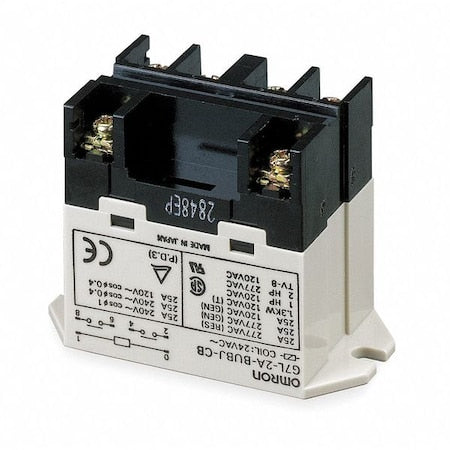Omron G7L-2A-BUBJ-CB-DC12 - Top Flange, Enclosed Power Relay, Square, 30 A, 6 Pins, Screw