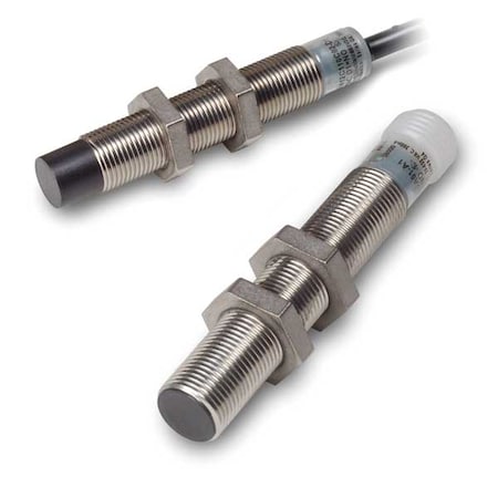 Eaton E59-M12A105C02-D1 - Cylindrical, Inductive Proximity Sensor, 12 mm Dia., Stainless Steel, 2 m, Bare Wire, 3 Wires, Shielded