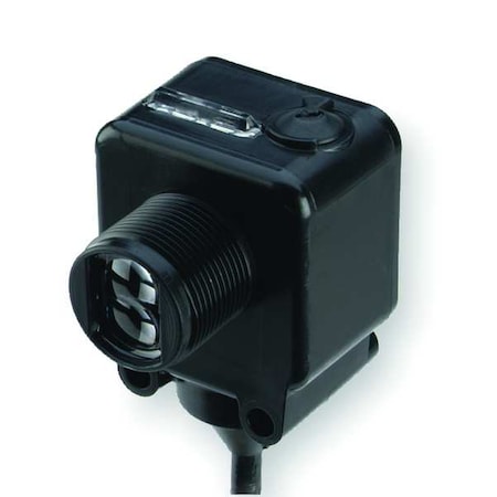 Eaton E65-SMPP100-GD - Diffuse Photoelectric Sensor, Bare Wire, Right Angle, Rectangular, Dark On, NPN