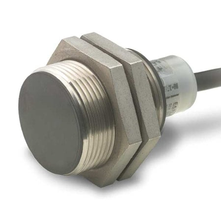 Eaton E57SBL30A4EA - Cylindrical, Inductive Proximity Sensor, 30 mm Dia., Stainless Steel, Micro, 2 Wires, Unshielded