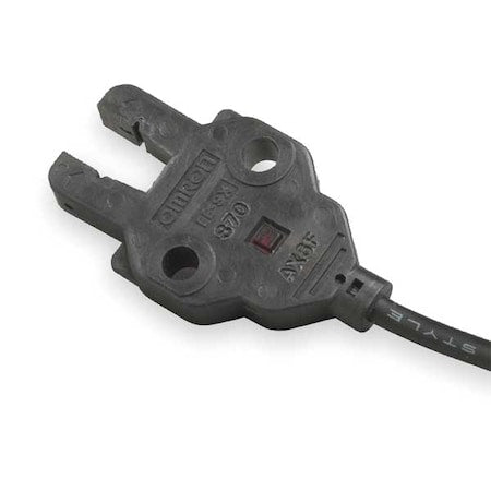 Omron EE-SX870 - Through-Beam Photoelectric Sensor, Bare Wire, Straight, U-Slot, Light On, NPN
