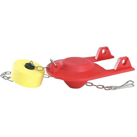Korky 2004BP - Toilet Flapper, Red, Adjustable