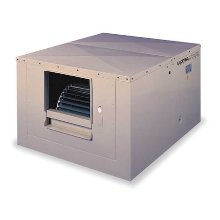 Mastercool 2YAE7-2HTK9-3X274 - Ducted Evaporative Cooler, 5,400 cfm, 2,200 sq ft, 9 gal, 1/2 hp, Belt, Side Discharge, 2 Speed, 115 V