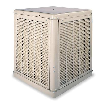 Essick Air 2YAE1-2HTK9 - Ducted Evaporative Cooler, 4,900 cfm, 1,200 sq ft, 9.1 gal, 1/2 hp, Belt, 2 Speed, 230 V
