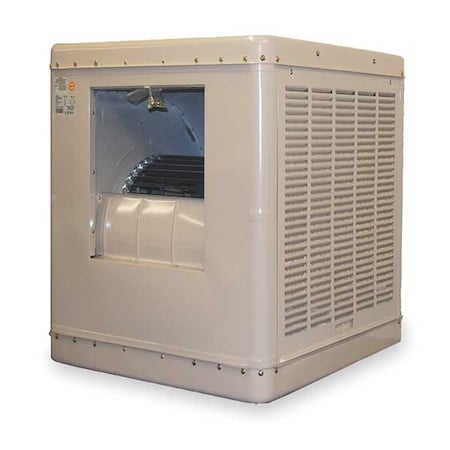 Essick Air 2YAE4-2HTK5 - Ducted Evaporative Cooler, 4,100 cfm, 1,200 sq ft, 12.5 gal, 1/3 hp, Belt, 2 Speed