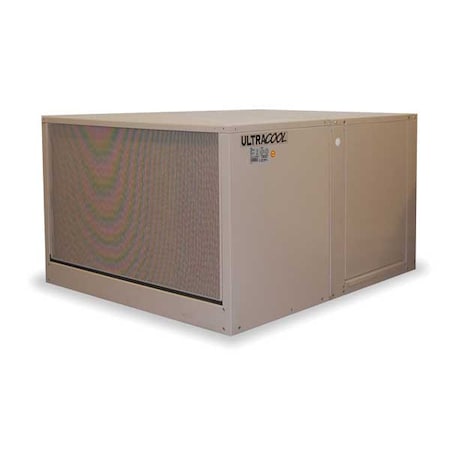 Mastercool 2YAE6-2HTK7-3X274 - Ducted Evaporative Cooler, 5,400 cfm, 2,200 sq ft, 9 gal, 1/2 hp, Belt, Down Discharge, 1 Speed, 115 V
