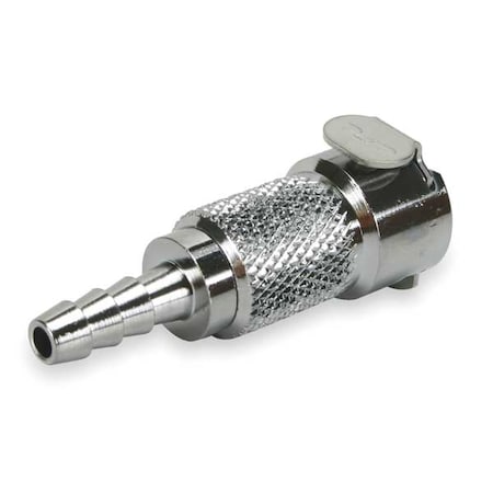 Colder LCD17004 - 1/4" Barb Chrome Plated Brass Inline Coupler