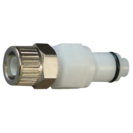 Colder PLCD20006 - Inline Insert, Acetal, Shut-Off, PTF, 1/4"