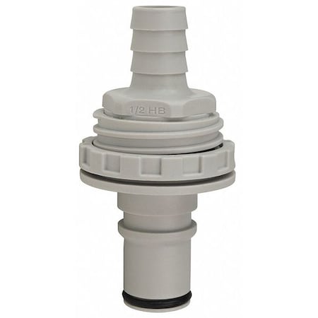 Colder NS6D42008 - Insert, Polypropylene, Barbed 1/2 in