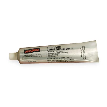 Jet-Lube 73560 - Grease, 5 oz, Tube, Synthetic Base, 400 Degrees F Max Op Temp, White