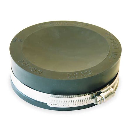 Fernco QC-104 - Round End Cap, PVC, 4 in For Pipe Size