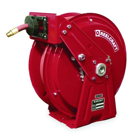 Reelcraft DP7650 OLP - Spring Return Hose Reel, 3/8 in Hose Diameter, 50 ft Length, 300 psi Max. Pressure, Red
