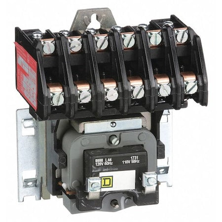 Square D 8903LO60V02 - 120 VAC Electrically Held Lighting Contactor 6 P 30 A