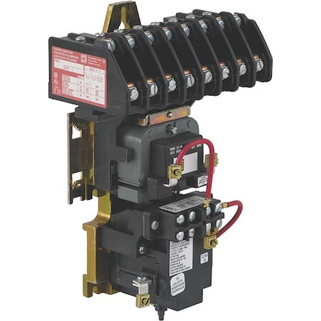 Square D 8903LXO80V02 - 120 VAC Mechanically Held Lighting Contactor 8 P 30 A