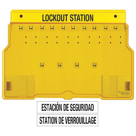 Master Lock 1483B - Lockout Station,Unfilled,15-1/2 In H