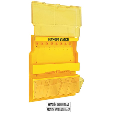 Master Lock S1900 - Lockout Station,Unfilled,26-1/2 In H