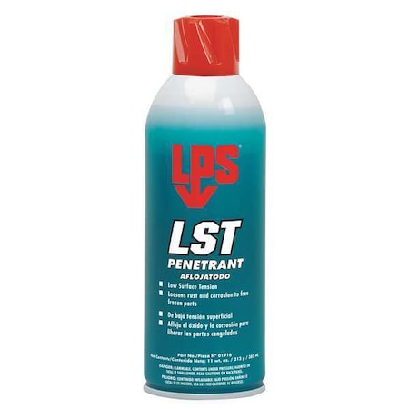 Lps 01916 - Penetrating Lubricant, 16 oz, Aerosol Spray Can, Mineral Oil Base, 350 Degrees F Max Op Temp, H2-No Food Contact, Colorless