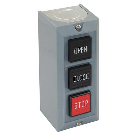 Dayton 20C797 - Push Buttn Cntrl Station,Open/Close/Stop