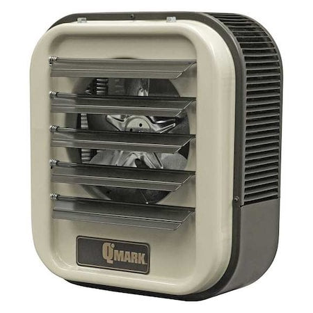 Qmark MUH077 - Fan Forced Electric Unit Heater, Wall & Ceiling, 1 Phase, 277 VAC, 7.5k W, 21-3/4 in H, 19 in W