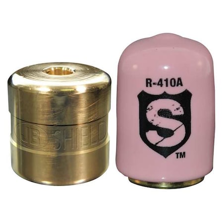 Jb Industries SHLD-P4 - Refrigerant Cap Locks,1/4 in.,R-410 A,PK4