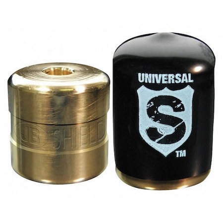 Jb Industries SHLD-U50 - Refrigerant Lock Cap,1/4 in,Brass,PK50
