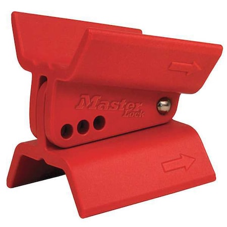 Master Lock S3920 - Butterfly Valve Lockout,Universal,Red