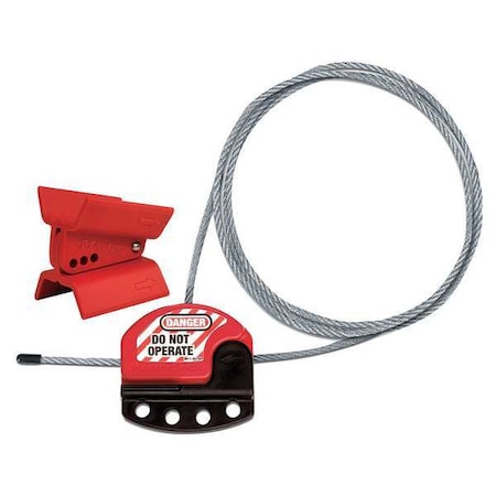 Master Lock S3921 - Butterfly Valve Lockout,Universal,Red