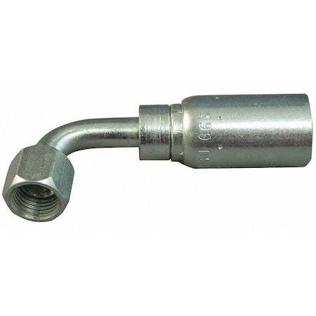 Weatherhead 08E-670 - Crimp Fitting,90 deg.,1/2" ID,7/8",FJIC