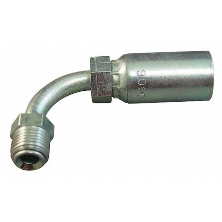 Kurt MIX90-04-04 - Crimp Fitting,90 Degrees Elbow,1/4" ID
