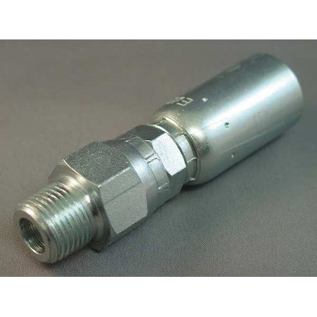 Kurt MPX-04-04 - Crimp Fitting,Straight,1/4" ID,NPT