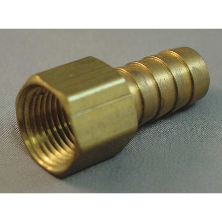 Weatherhead 10505B-204 - Hydraulic Hose Fitting,Brass,1/4"-18,NPT