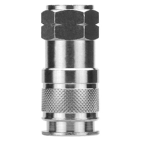 Aignep Usa 80192-06 - Quick Disconn. Fitting,(F)NPT,1/4,Brass