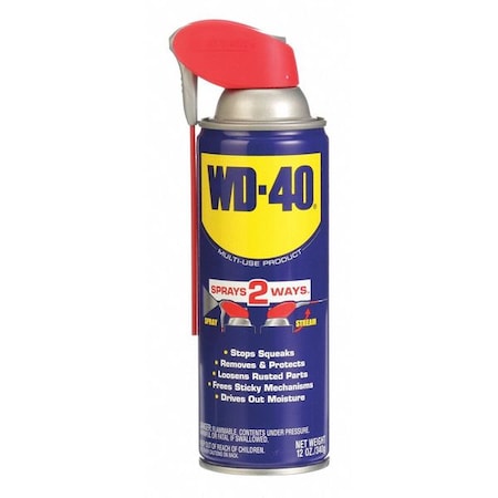 Wd-40 490057 - General Purpose Lubricant, 12 oz, Aerosol Spray Can, Mineral Oil Base, 300 Degrees F Max Op Temp, Amber, Original Formula Series