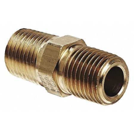 Weatherhead 3325X4 - Pipe Hex Nipple 1/4 Inx1/4 In Pipe, 3325 X4