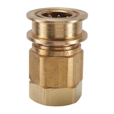 Snap-Tite BVEAC12-12F - Hydraulic Quick Connect Hose Coupling, Brass Body, Sleeve Lock, 3/4"-14 Thread Size, EA Series