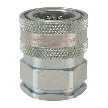 Snap-Tite PHC6-6FV - Hydraulic Quick Connect Hose Coupling, Steel Body, Sleeve Lock, 3/8"-18 Thread Size, H Series