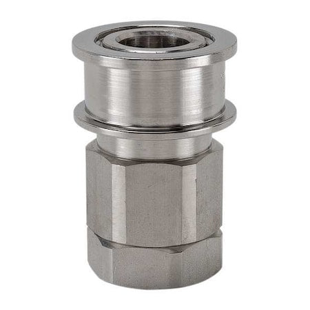 Snap-Tite SPEAC4-4F - Hydraulic Quick Connect Hose Coupling, 316 Stainless Steel Body, Sleeve Lock, 1/4"-18 Thread Size