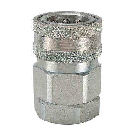 Snap-Tite VHC4-4F - Hydraulic Quick Connect Hose Coupling, Steel Body, Sleeve Lock, 1/4"-18 Thread Size, H Series