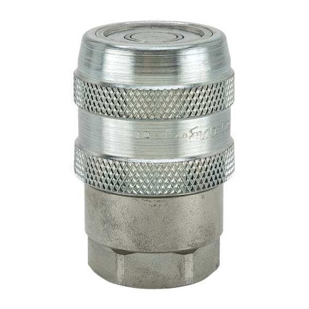 Parker 71-3C16-20EF - Hydraulic Quick Connect Hose Coupling, Steel Body, Push-to-Connect Lock, 1-5/8"-12 Thread Size