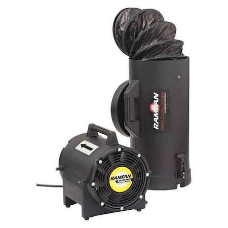 Ramfan UB20XX - Conf.Sp.Fan w/duct,Ex-Prf,8 In,1/4 HP,230 V