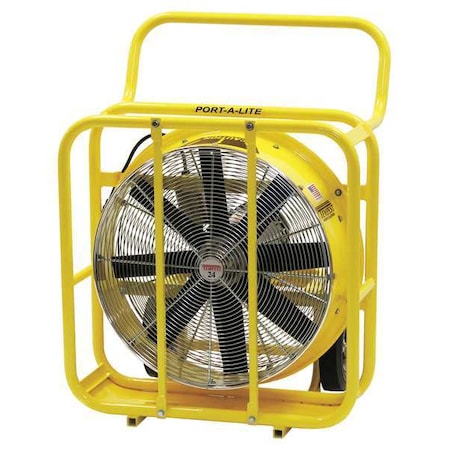 Tempest 913-1065 - Standard Duty Air Circulator, Floor Mount, 24 in Blade Dia, 115/208-230 V, 12,867 cfm