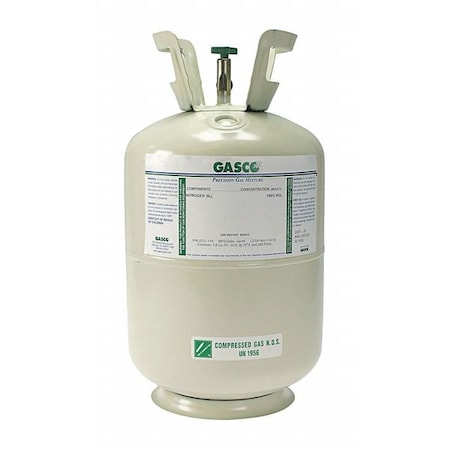 Gasco X02AI99CTA158F7 - Calibration Gas, Air, Carbon Monoxide, 221 L, CGA 165 Connection, +/-5% Accuracy